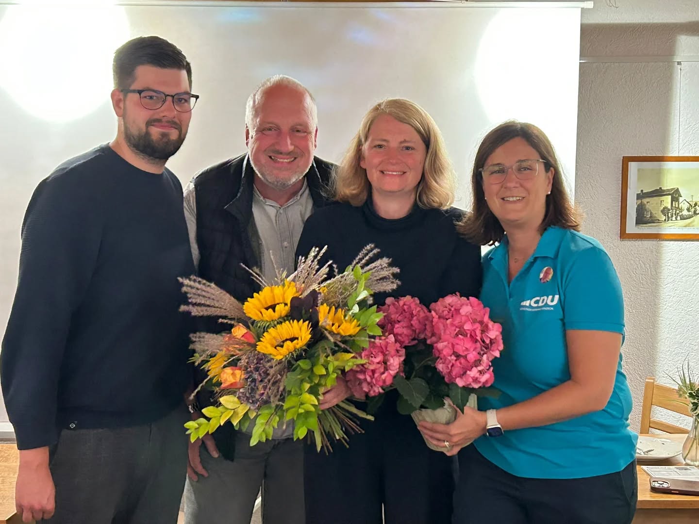 v.l.n.r.: Fabian Broich, Christoph Kämper, Alexandra Gauß, Evelyn Höller